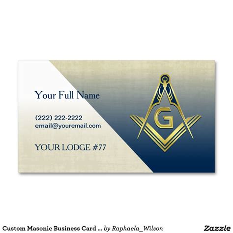 masonic business cards online.